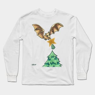 2013 Holiday ATC 8 - Bat and Christmas Star Long Sleeve T-Shirt